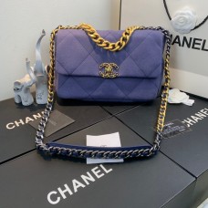 Chanel 19 Bag Tweed1 Purple