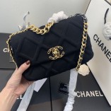 Chanel 19 Bag Tweed2 Black