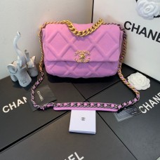 Chanel 19 Bag Tweed2 Purple