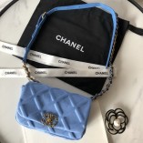 Chanel 19 Waist Bag Cotton Blue