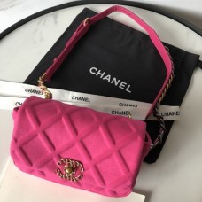 Chanel 19 Waist Bag Cotton Peach