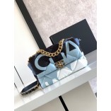 Chanel 19 Bag Soft Twill Fabric Letter Graffiti