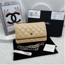 Chanel Classic WOC Bag Lambskin Apricot