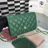 Chanel Classic WOC Bag Lambskin Green