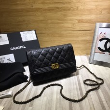 Chanel Le Boy2 WOC Bag Lambskin Black