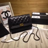 Chanel Le Boy3 WOC Bag Lambskin Black