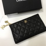 Chanel Caviar Chain Wallet 50169 Golden