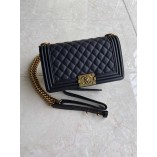 Chanel Le Boy Flap Bag Caviar Leather Black