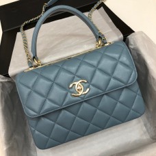 Chanel Trendy CC Bag Lambskin Fog Blue