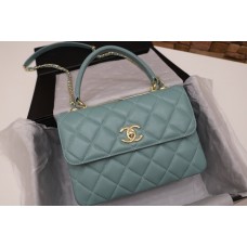 Chanel Trendy CC Bag Lambskin Green Blue