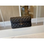 Chanel Classic Double Flap Bag Quilted Bag/black A57277/A57276