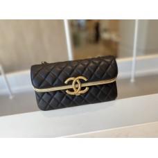 Chanel Classic Double Flap Bag Quilted Bag/gold A57277/A57276