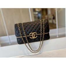 Chanel Classic Double Flap Bag Quilted Crossbody A57277/A57276 Black