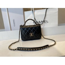 Chanel Flap Bag With Top Handle AS0967/AS0970 Black