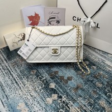 Chanel Large Flap Bag AS2358 White