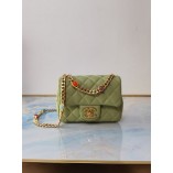 Chanel Flap Bag Lambskin Resin & Gold-Tone Metal AS2379/AS2380 Avocado