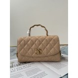 Chanel Small Flap Bag with Top Handle AS2478 Apricot