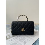 Chanel Small Flap Bag with Top Handle AS2478 Black