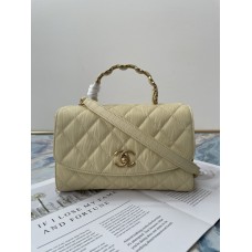 Chanel Small Flap Bag with Top Handle AS2478 Khaki