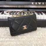 Chanel Small Flap Bag WOC 80982 Big Quilted Black