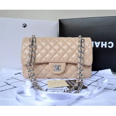 Chanel Lambskin Quilted Medium Double Flap Apricot/S