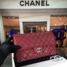 Chanel Classic Flap Medium Bag New Caviar Burgundy