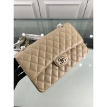 Chanel Classic Flap Medium Bag New Caviar Pearl Apricot