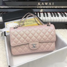 Chanel Classic Flap Medium Bag New Caviar Pink