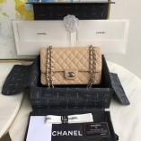 Chanel 1112 Flap Shoulder bag Caviar Apricot