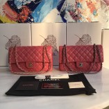 Chanel 1112 Flap Shoulder bag Caviar Carmine Pink