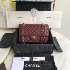 Chanel 1112 Flap Shoulder bag Caviar Dark Red