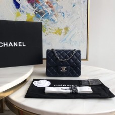 Chanel Lambskin Quilted Mini Double Flap Bag Blue/S 1115