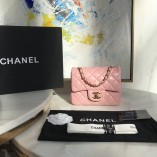 Chanel Lambskin Quilted Mini Double Flap Bag Pink/G 1115