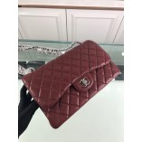 Chanel 1113 Large Flap Bag Caviar Burgundy