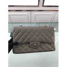 Chanel 1113 Large Flap Bag Caviar Deep Grey