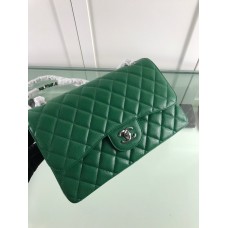 Chanel 1113 Large Flap Bag Caviar Green