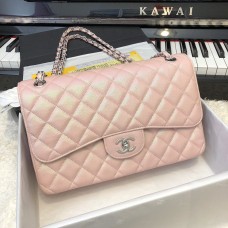 Chanel 1113 Large Flap Bag Caviar Pearl Pink