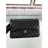 Chanel 1113 Large Flap Bag Lambskin Black