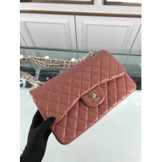 Chanel 1113 Large Flap Bag Lambskin Light Red