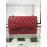 Chanel 1113 Large Flap Bag Lambskin Red