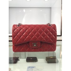 Chanel 1113 Large Flap Bag Lambskin Red