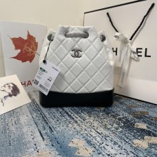 Chanel Gabrielle Backpack White/Black A94485