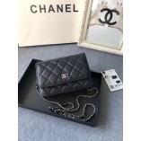 Chanel Matelasse Mini Caviar Leather Black AP1649 Silver Chain