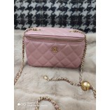 Chanel Clutch With Chain Lambskin AP2303 Pink