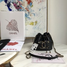 Chanel Bucket Charms Black 1882