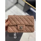 Chanel CF Classic Small Flap Bag Imported Sheepskin Milk Tea Color