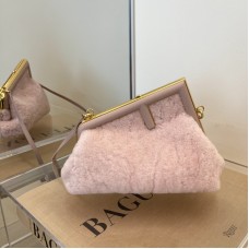 Fendi First Pink Sheepskin Bag