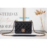 Chanel Rhinestone Closure Bag Black