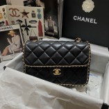 Chanel Classic Flap Chain Handbag Black