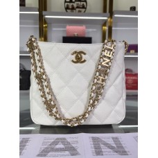 Chanel 2022 SS Small Stray Bag AS3223 White